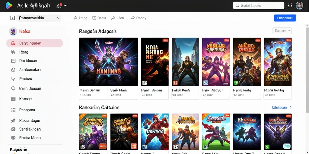 Screenshot menunjukkan antarmuka utama aplikasi JKTOK.