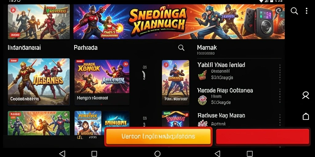 Tampilan menu utama yang menarik dan mudah dinavigasi.