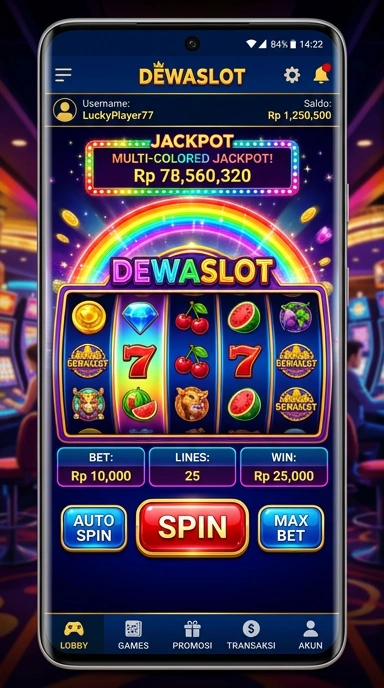 Galeri pratinjau visual dewaslot build APK resmi terbaru